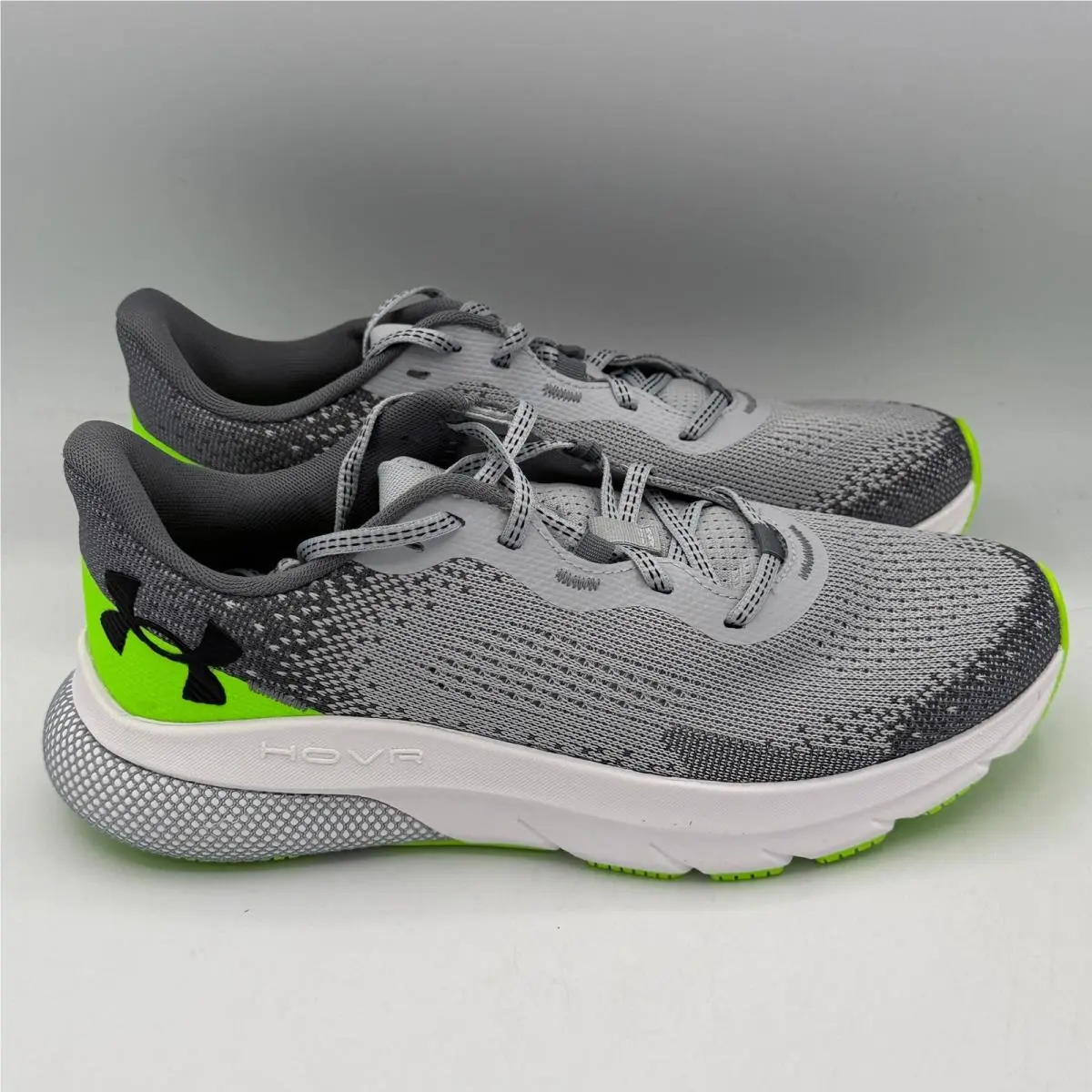 Under Armour UA Hovr Turbulence 2 Mens Running Shoes 8 Grey Green 3026520-011