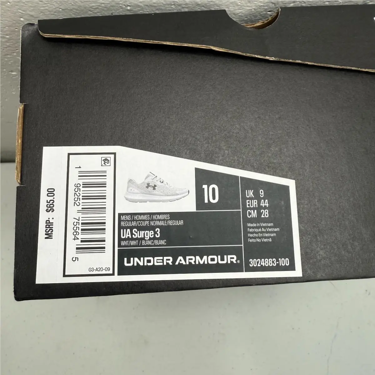 Under Armour shoes - SURGE 3 - SURGE - White 20