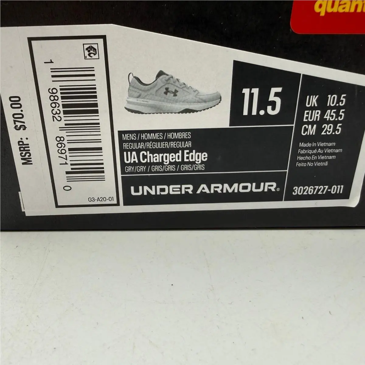 Under Armour shoes - Under Armour Charged Edge - Charged Edge - Gray 0
