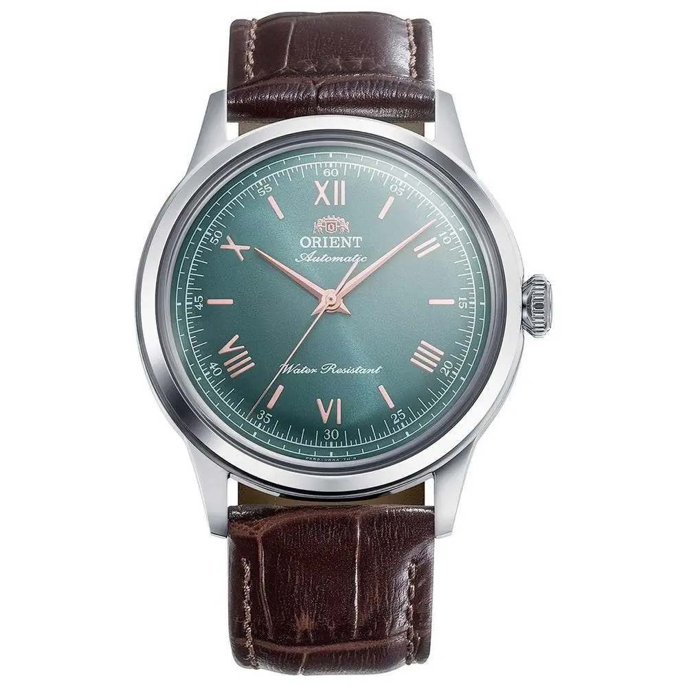 Men`s Bambino No Date Green Dial Automatic 38mm Watch RA-BB0001E by Orient