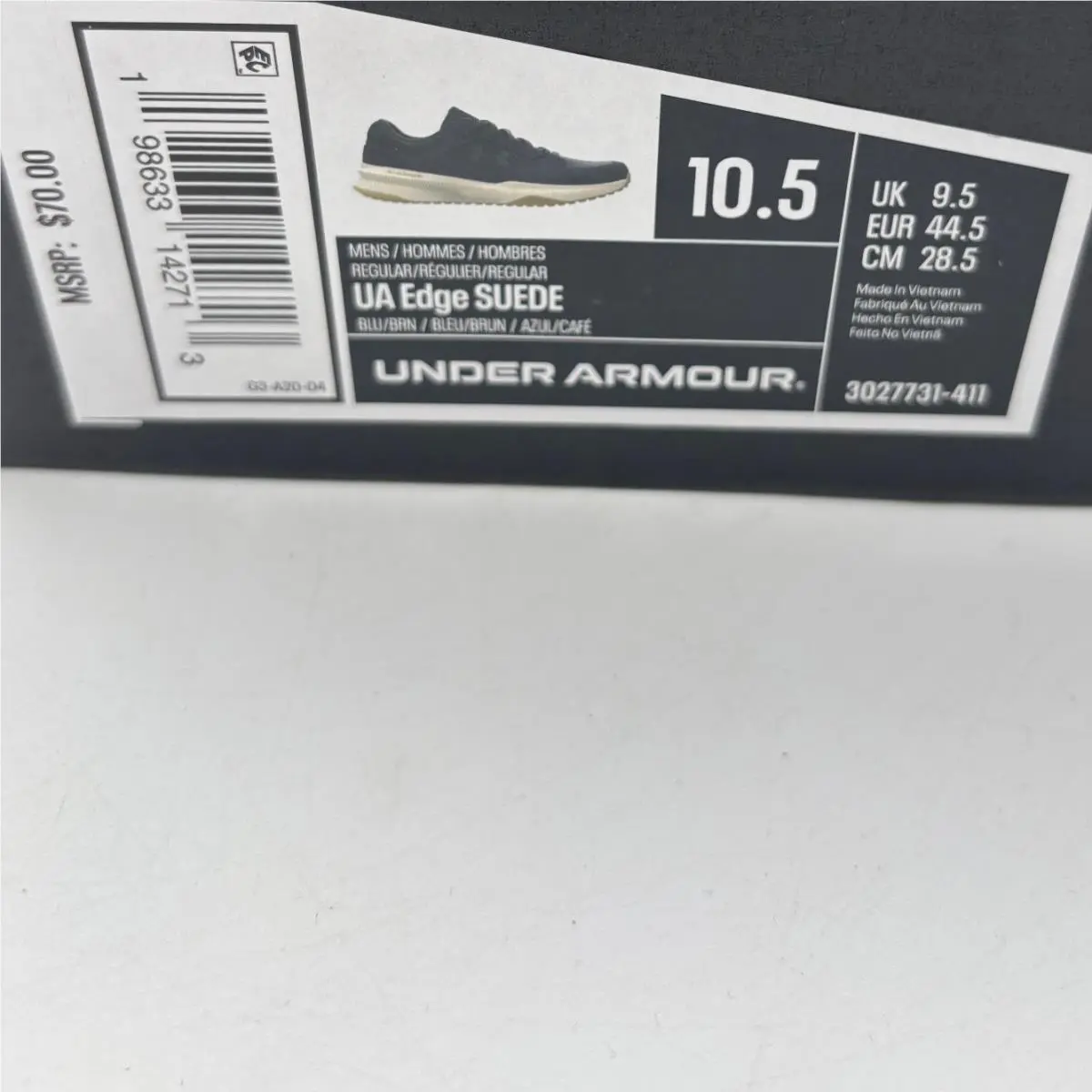 Under Armour shoes - UA Edge Suede - Edge Suede - Blue 0