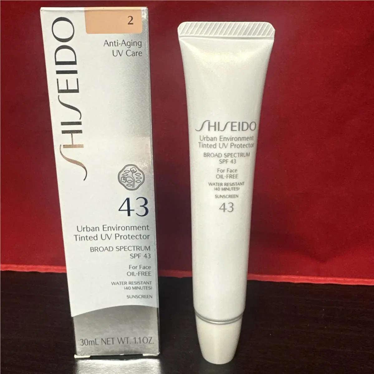 Urban Environment Tinted UV Protector 43 Shade 2 - 30mL/1.1OZ Boxed by Shiseido