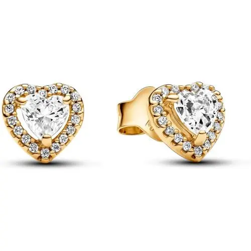 Pandora Sparkling Elevated Heart Stud Earrings 268427C01