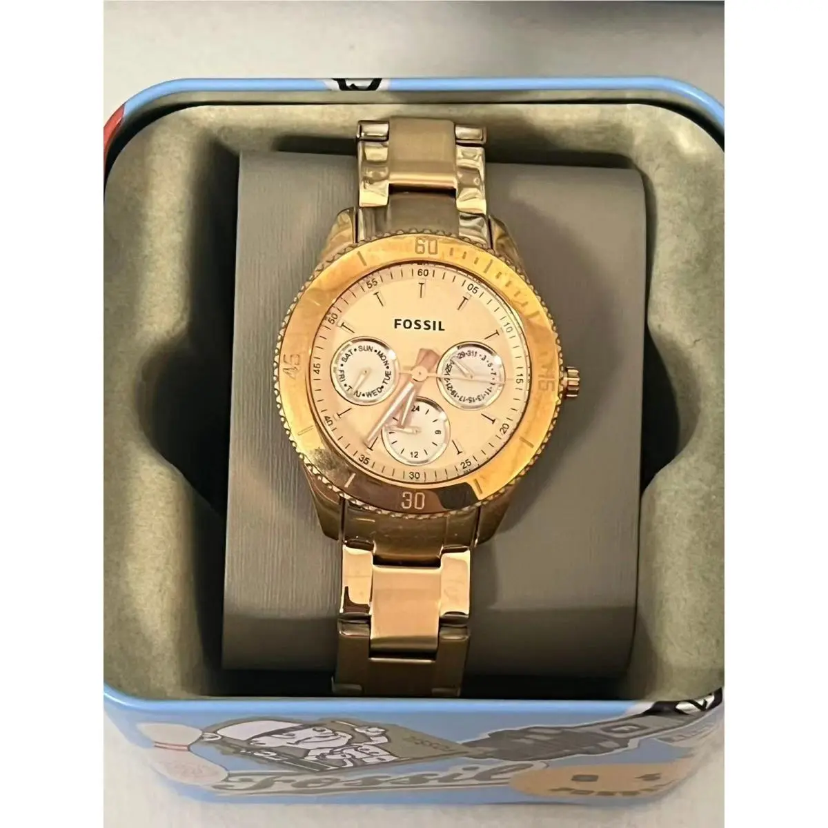 Fossil ES2859 Stella Rose Gold Women`s Wristwatch
