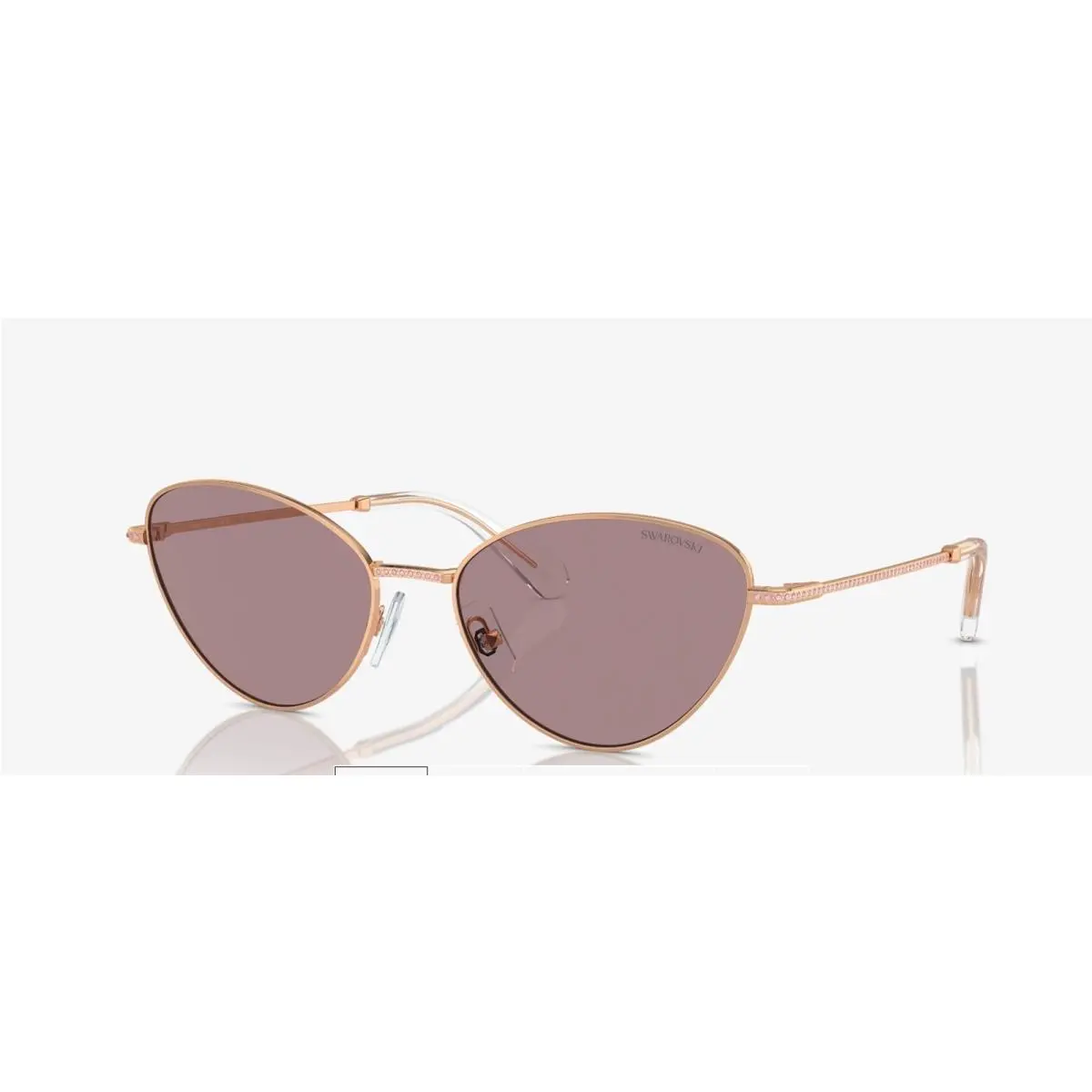 Swarovski Sunglasses SK 7014 40147N Rose Gold Pink Crystals with Case
