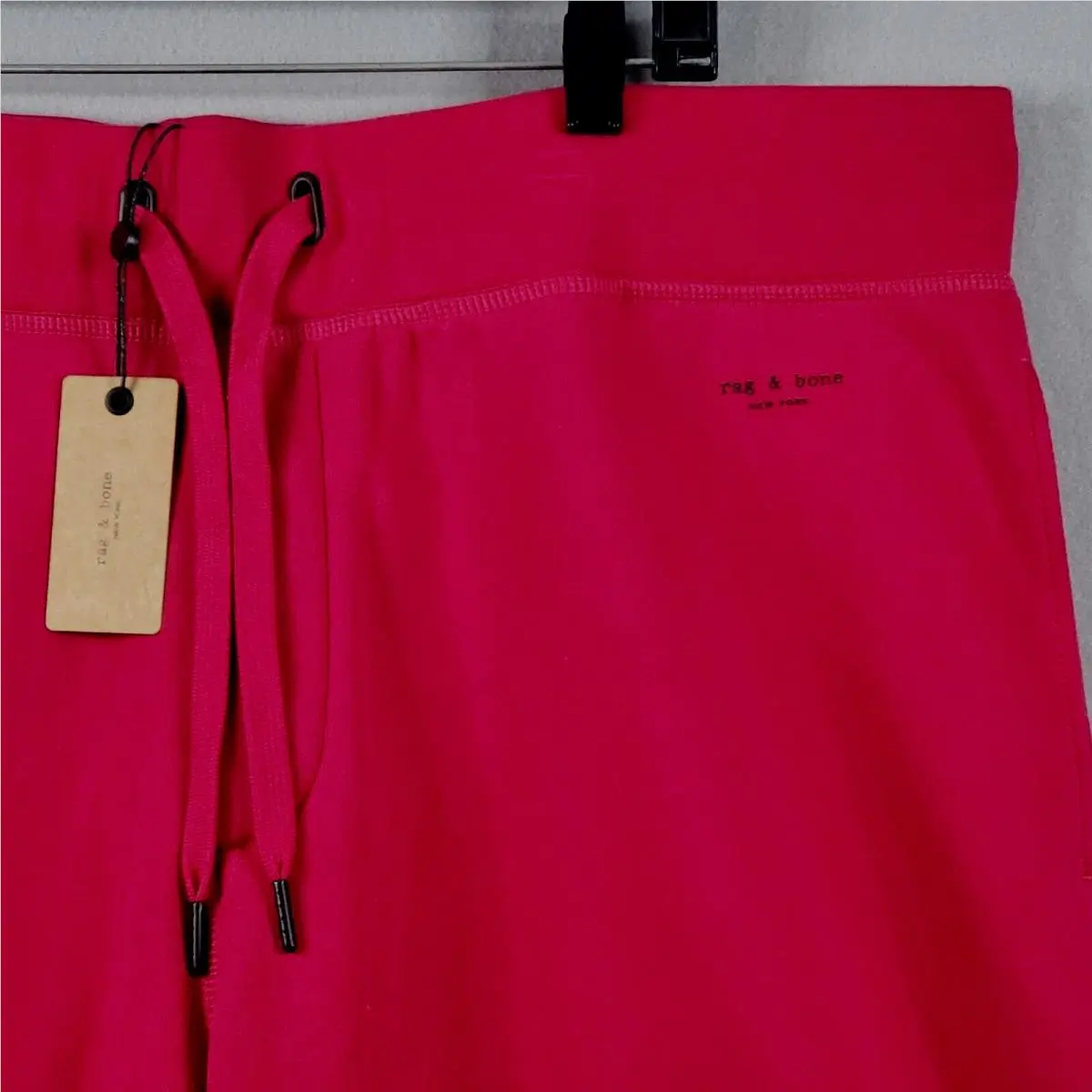 Rag Bone Icon Men Jogger Sweatpants Sz 2XL Organic Cotton Persian Red