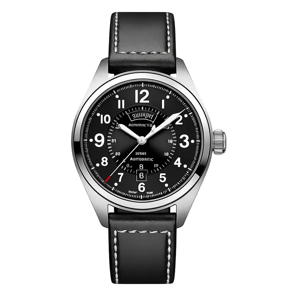 Hamilton Khaki Field Day-date Black Dial Automatic 42mm Men`s Watch H70505733