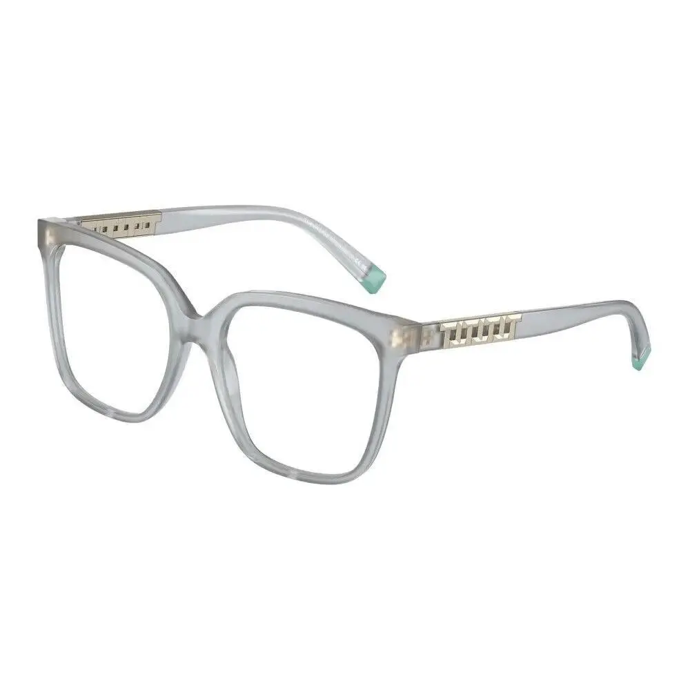 Tiffany Co Eyeglasses Frames TF2227 8267 Clear Grey Gold T Logos 52-17-140 by Tiffany & Co.