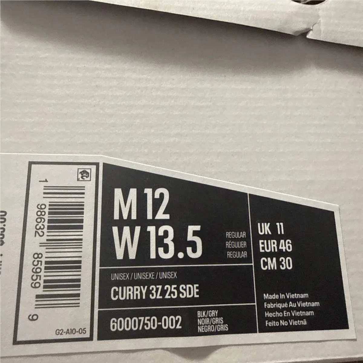 Under Armour shoes - Under Armour Curry 3 - Curry - 6000750-002 - Black 7