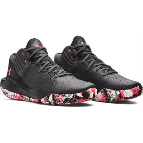 Under Armour shoes - JET GRAY-BLACK-BLITZ RED (UPC: 195253704345) 2