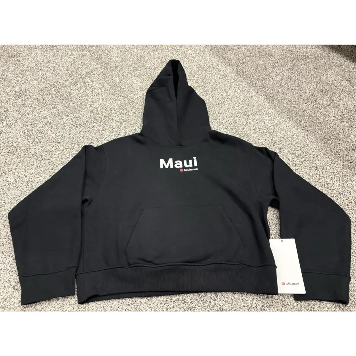 Black Lululemon W Steady State Superloft Maui Hawaii Exclusive Hoodie Size XS