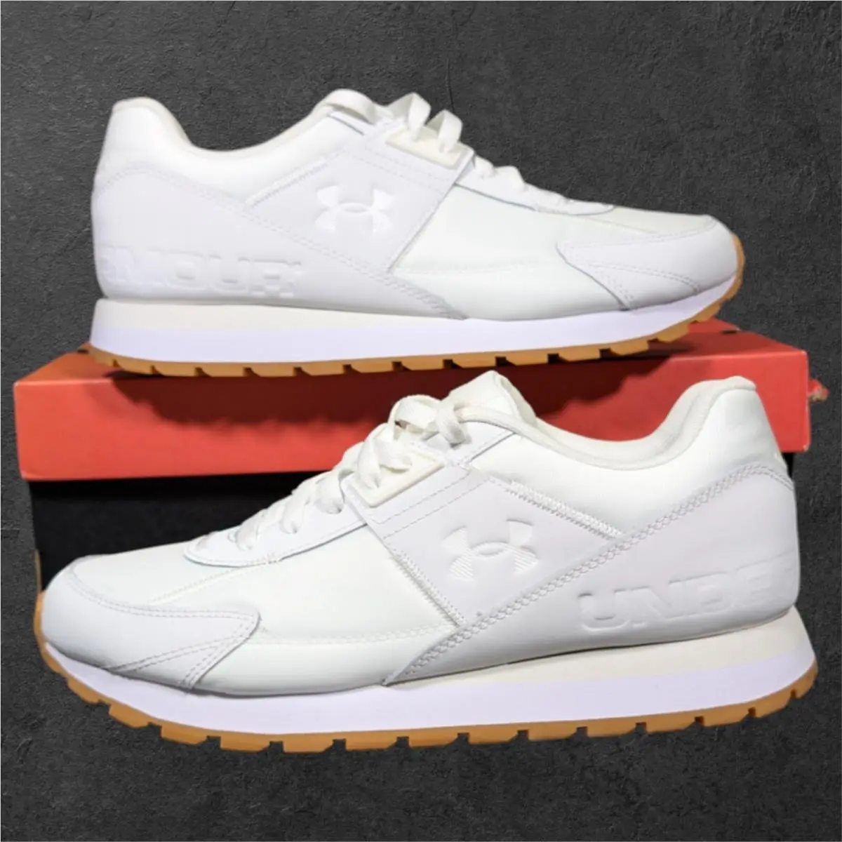 Under Armour Essential Runner Shoes Women`s 11 White Green Athletic Sneaker
