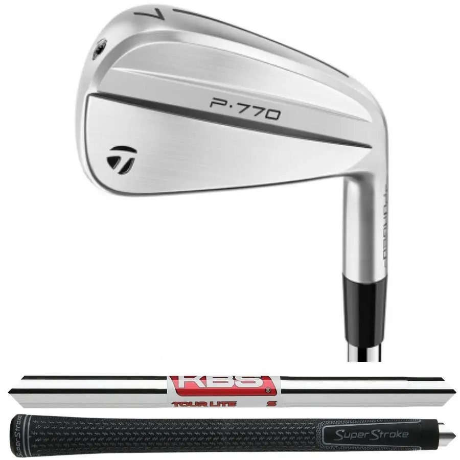 Taylormade 2025 P770 4-PW Iron Set Kbs Tour Lite Stiff Super Stroke Grip -1/4