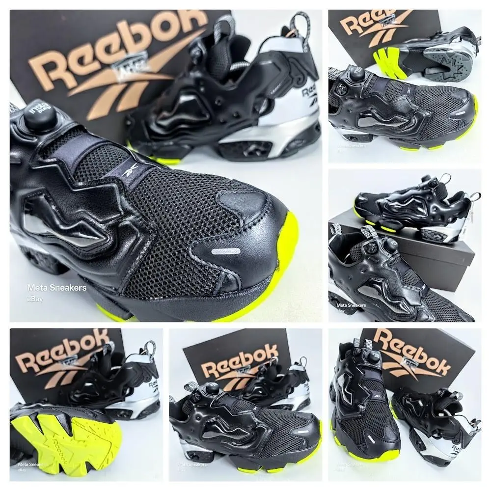 Reebok shoes - Reebok Instapump - Instapump - 100208650 - Black/ Grey/ Lime 1