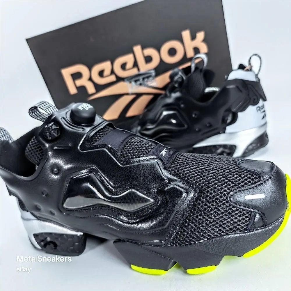 Reebok shoes - Reebok Instapump - Instapump - 100208650 - Black/ Grey/ Lime 2