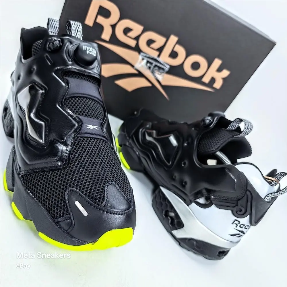 Reebok shoes - Reebok Instapump - Instapump - 100208650 - Black/ Grey/ Lime 6