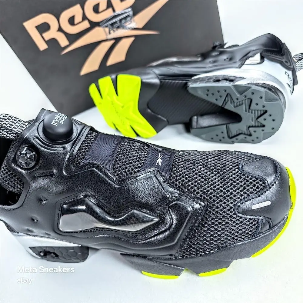 Reebok shoes - Reebok Instapump - Instapump - 100208650 - Black/ Grey/ Lime 7
