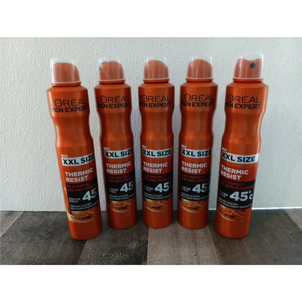 L`oréal Men Expert Antiperspirant Spray Thermic Resist Xxl Size - 5 Pack/48 H by L'Oréal