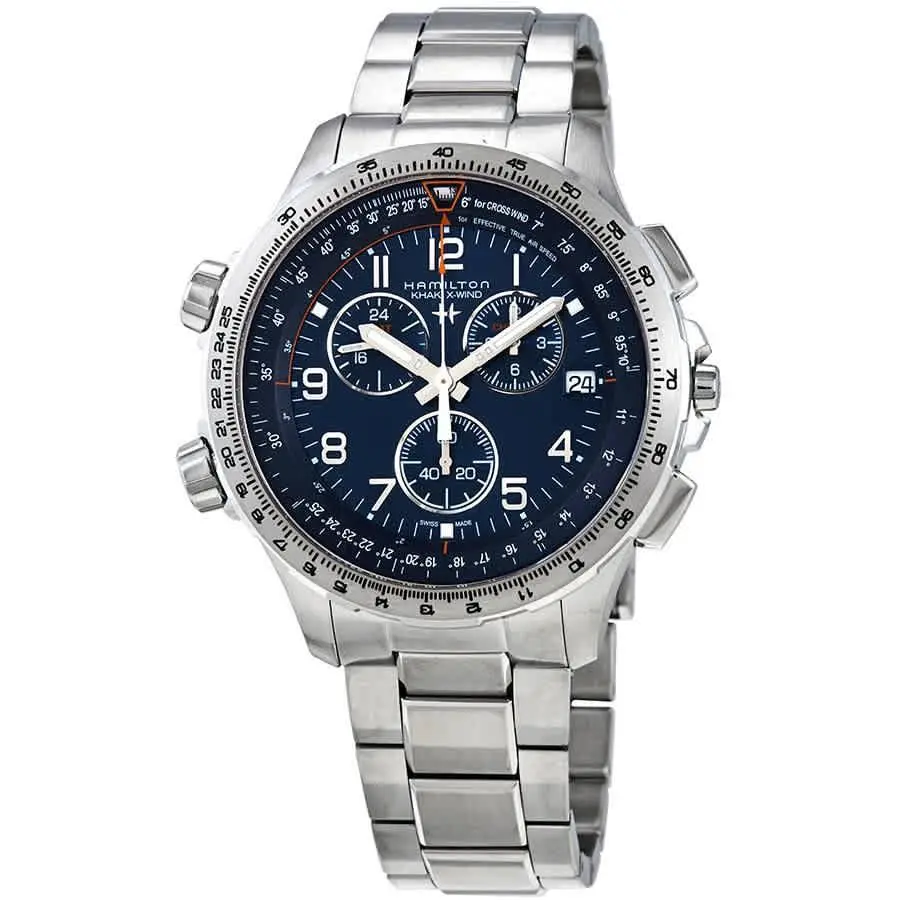 Hamilton Khaki X-wind Quartz Blue Dial Men`s Watch H77922141