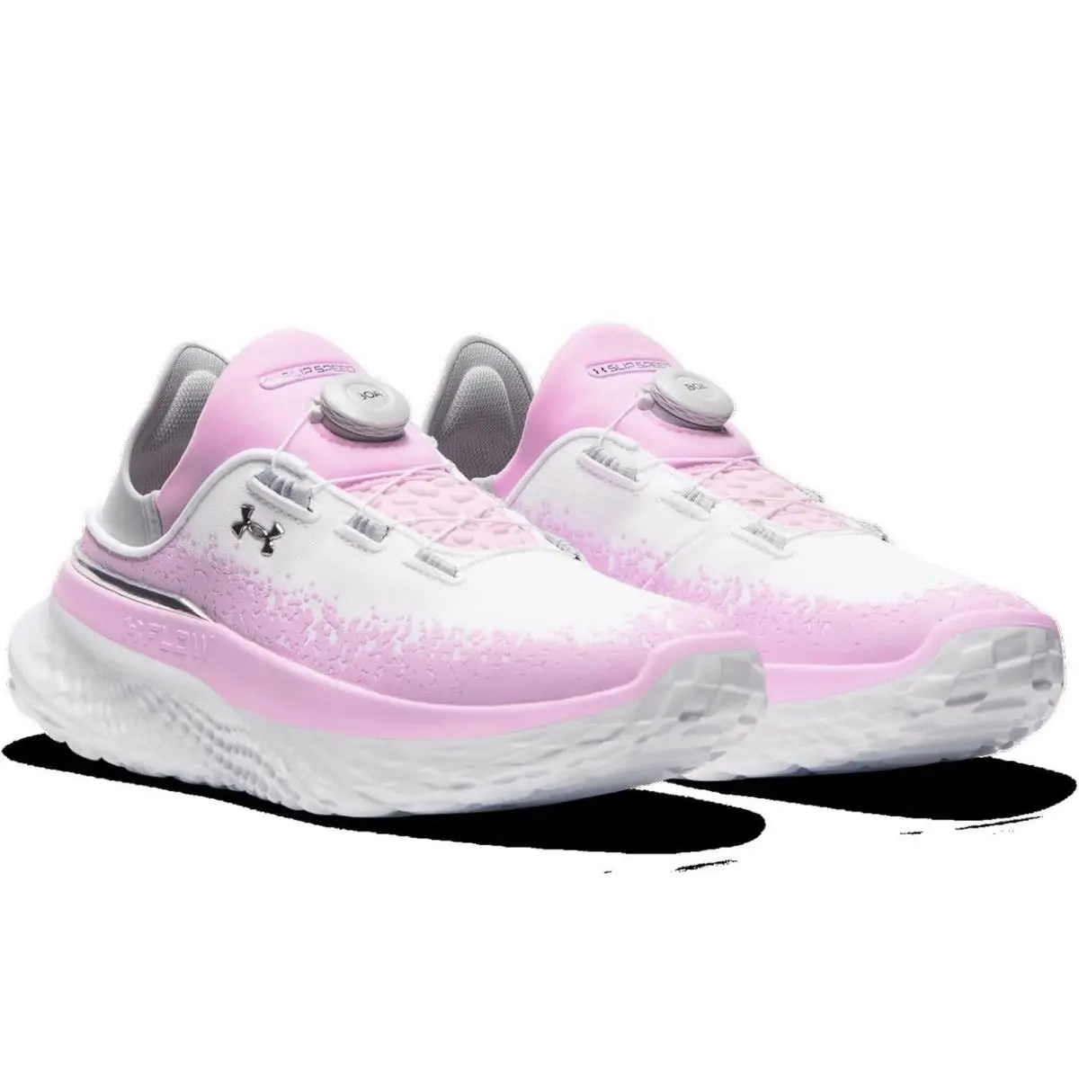 Under Armour shoes - Under Armour SlipSpeed Mega Ripstop - white/pink, silver accent (UPC: 0197778071445) 5