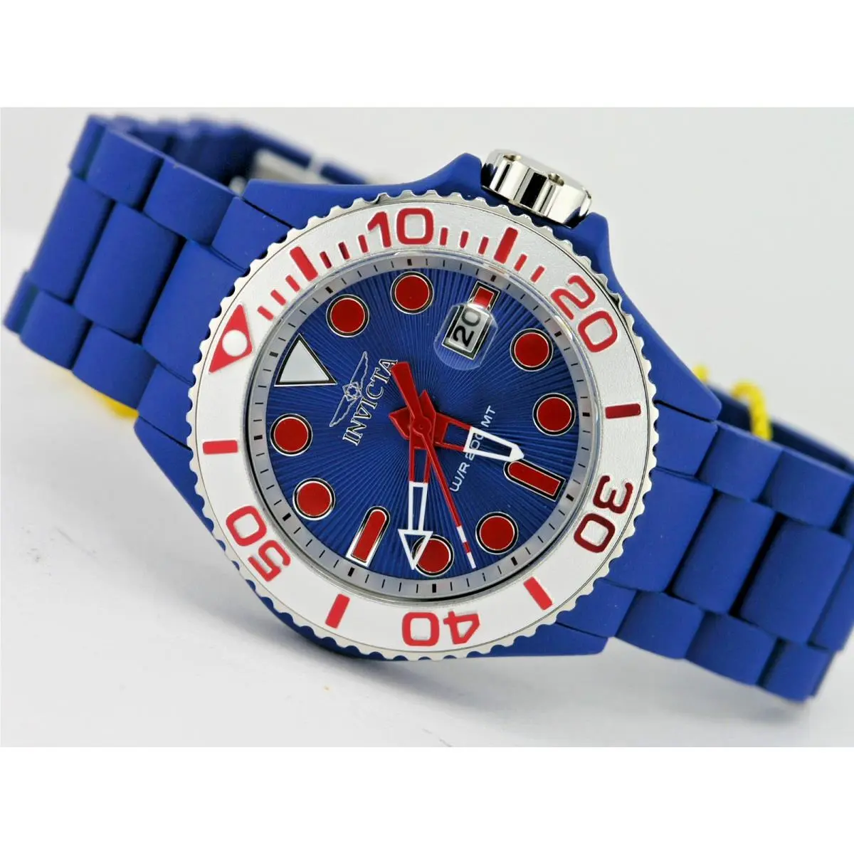 Invicta 49481 Grand Diver Playa Blue Aqua Plating Steel Watch 44MM