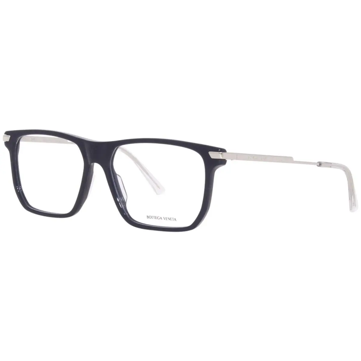 Bottega Veneta BV1071O 004 Eyeglasses Frame Men`s Blue/silver Full Rim 56mm