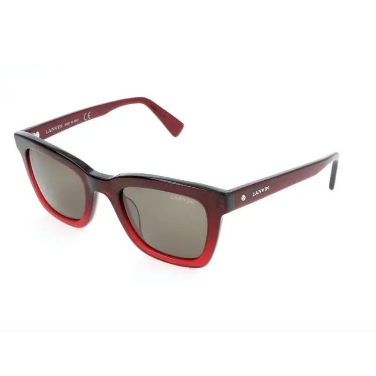 Lanvin Women`s Sunglasses SLN723 06BD Ombre Red Maroon - Frame: Burgundy Maroon & Red, Lens: Brown