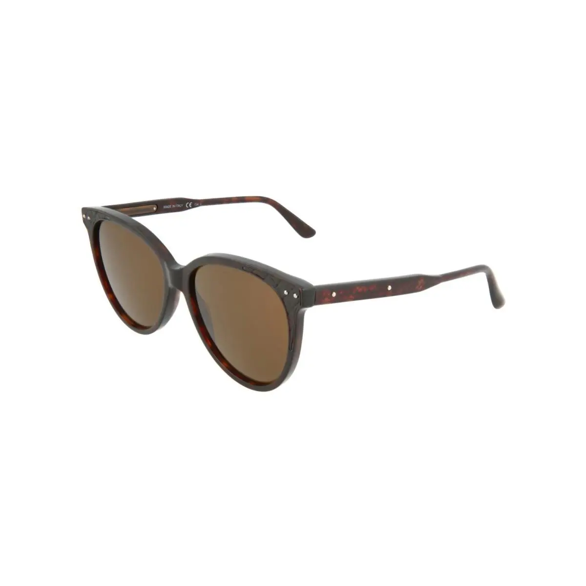 Bottega Veneta Women`s 55 mm Shiny Dark Havana Sunglasses BV0119S-30001112-004