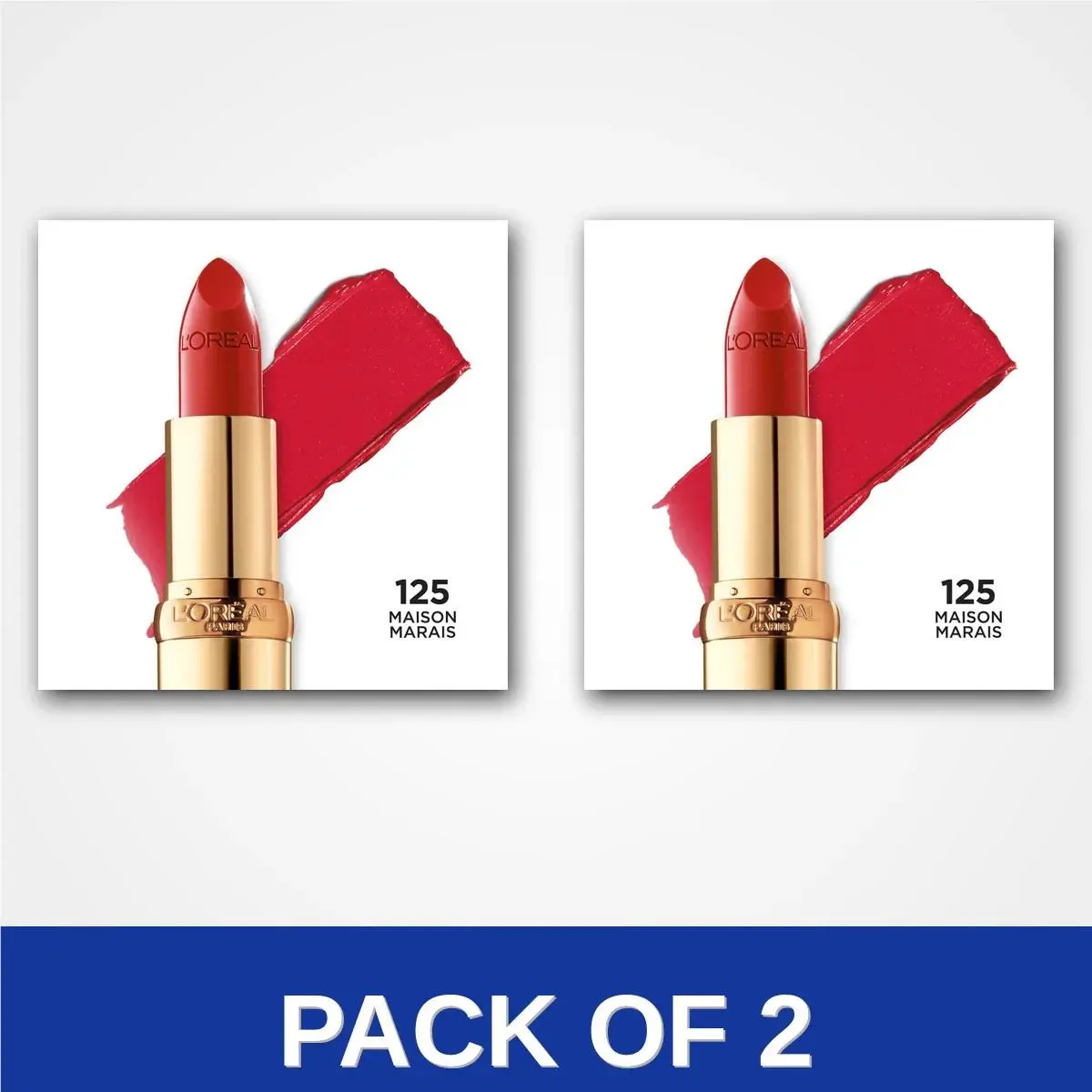 Pack of 2 - L`oreal Paris Colour Riche Satin Lipstick 125 Maiso