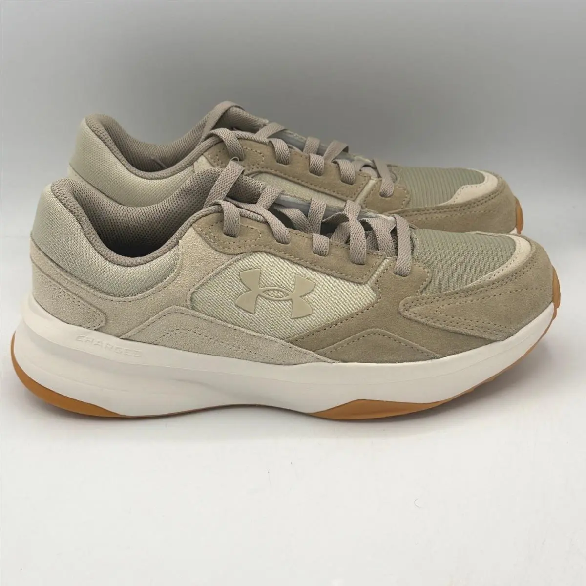 Under Armour UA Edge Suede Mens Sneakers 9.5 Brown Tan 3027731-201