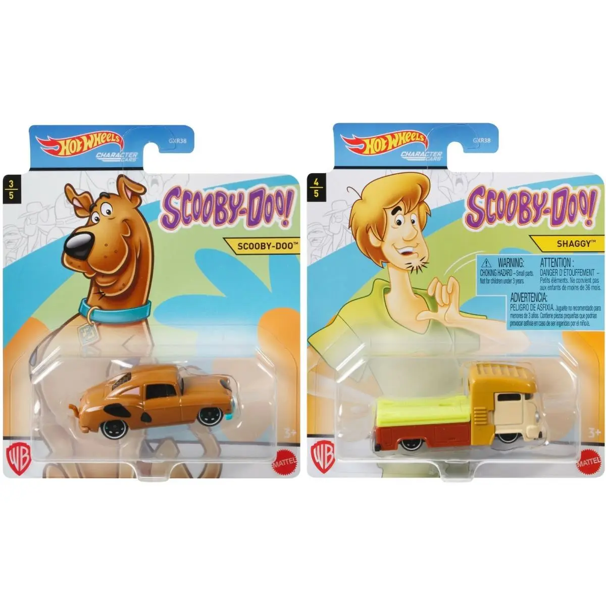 Hot Scooby-doo! Wheels Scooby-doo : Scooby-doo Shaggy Character Cars GRM61 GRM62 Set 2020