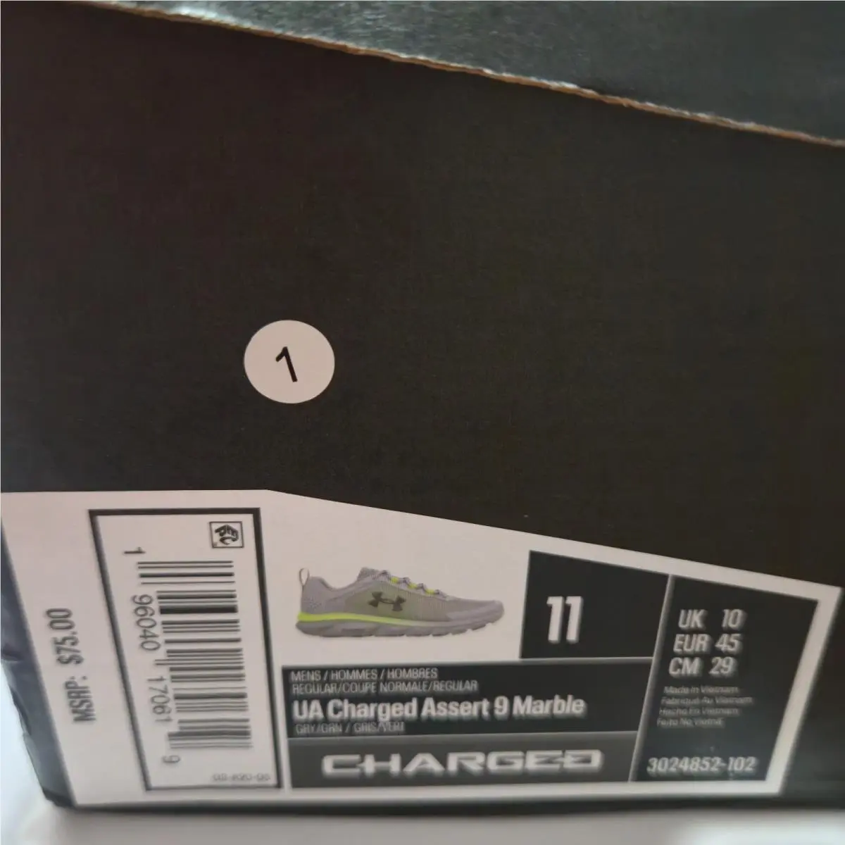 Under Armour shoes - Under Armour Charged Assert 9 - 3024852-102 - Gray 4