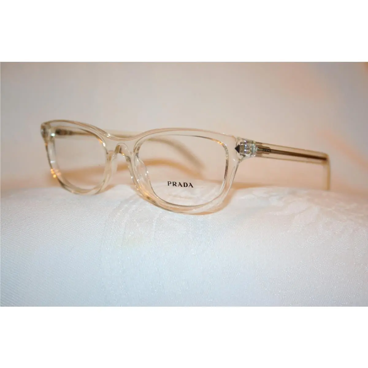 Prada Eyeglasses Vpr D01-U Transparent Champagne 12X-101 52-18-145