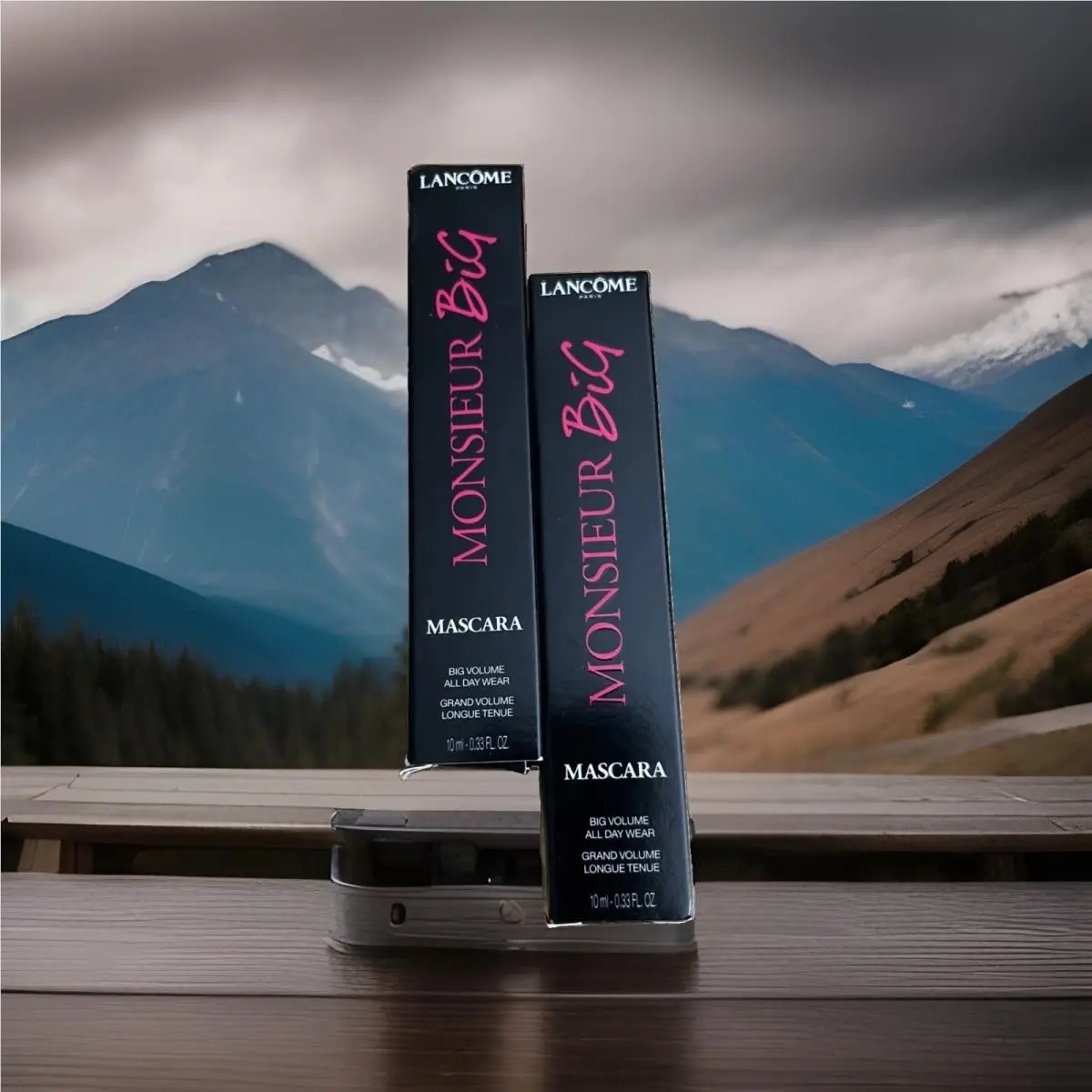 2 Lancôme Paris Monsieur 12X Big Black Mascara Big Volume All Day Wear 24HR