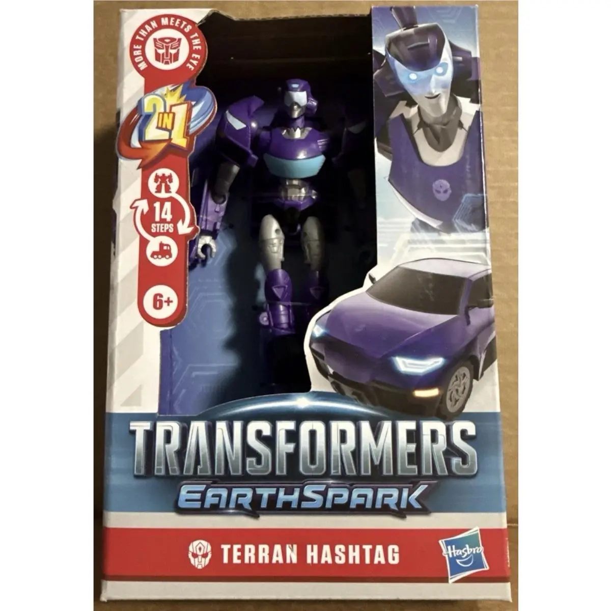 Transformers Earthspark Terran Hashtag Deluxe Class Action Figure 2025