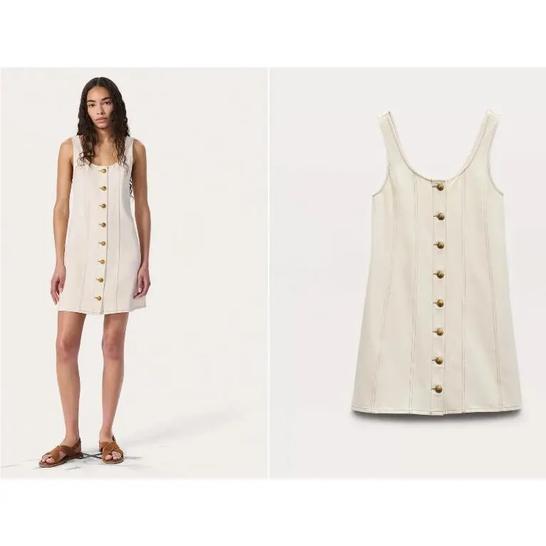 Rag Bone Feather Weight Laney Dress In Ecru Size 6
