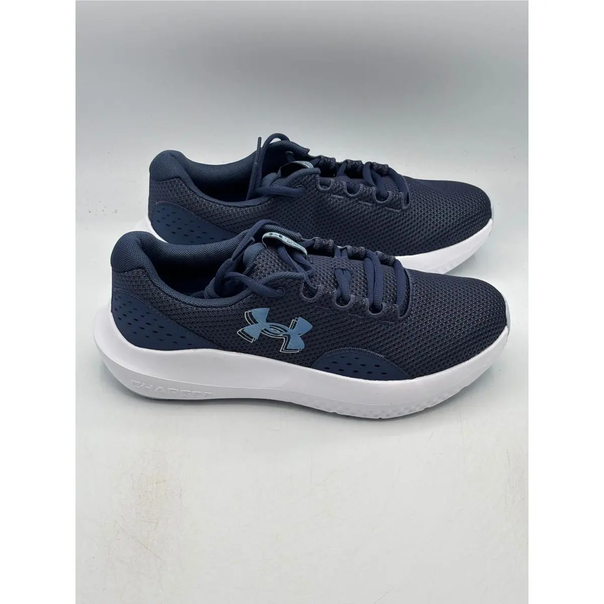 Under Armour Charged Surge 4 Shoes Women Size 10 Navy Blue Running 3027007-403