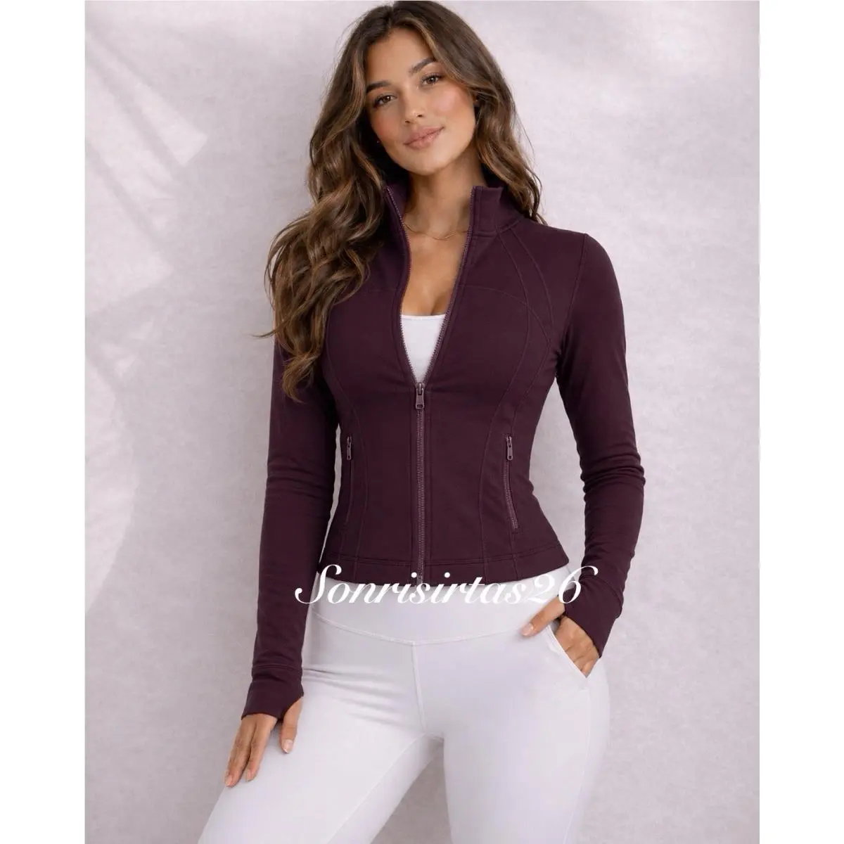 Lululemon Nulu Cropped Women`s Define Jacket Goodnight Plum Size 8