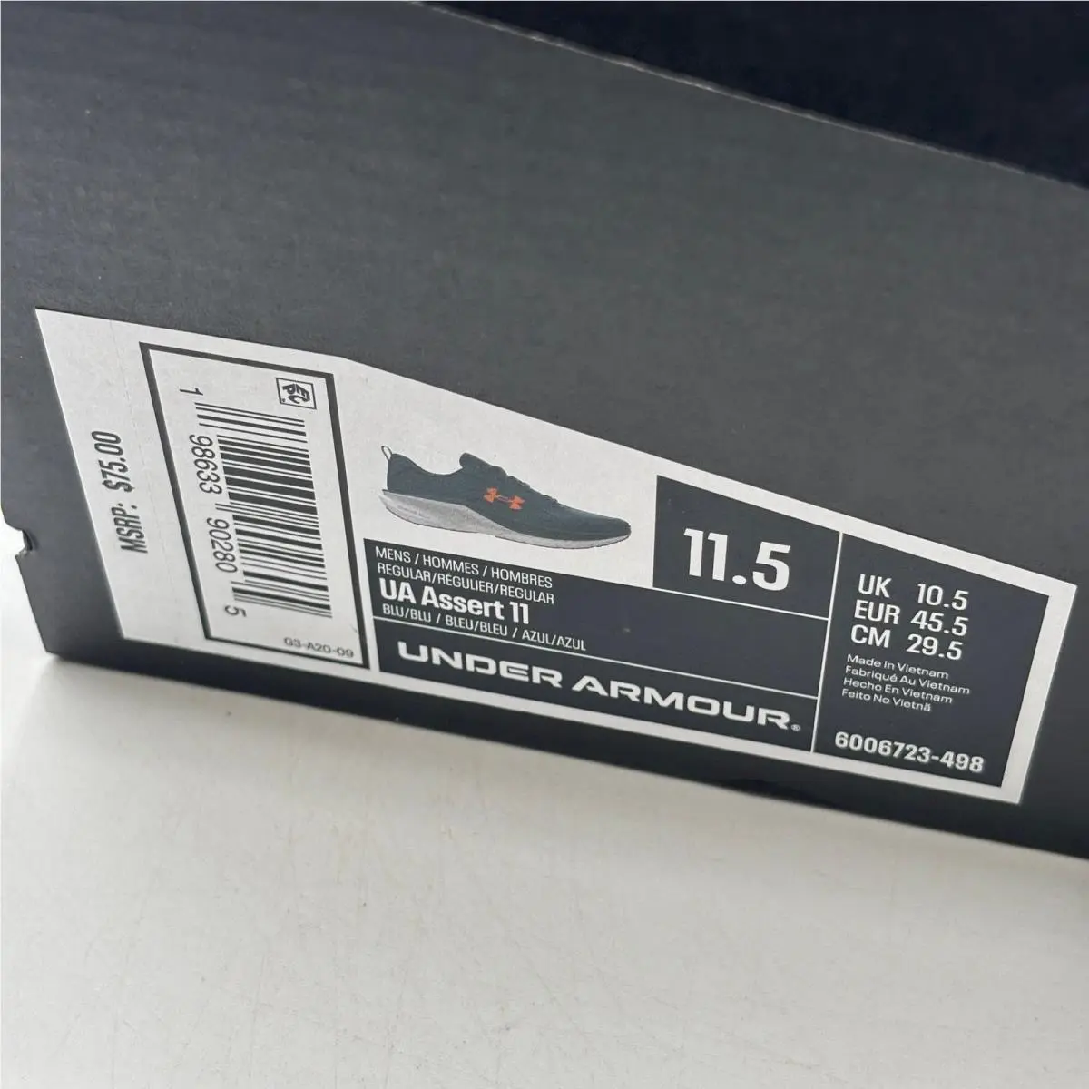 Under Armour shoes - UA Assert 11 - Assert - Blue 0
