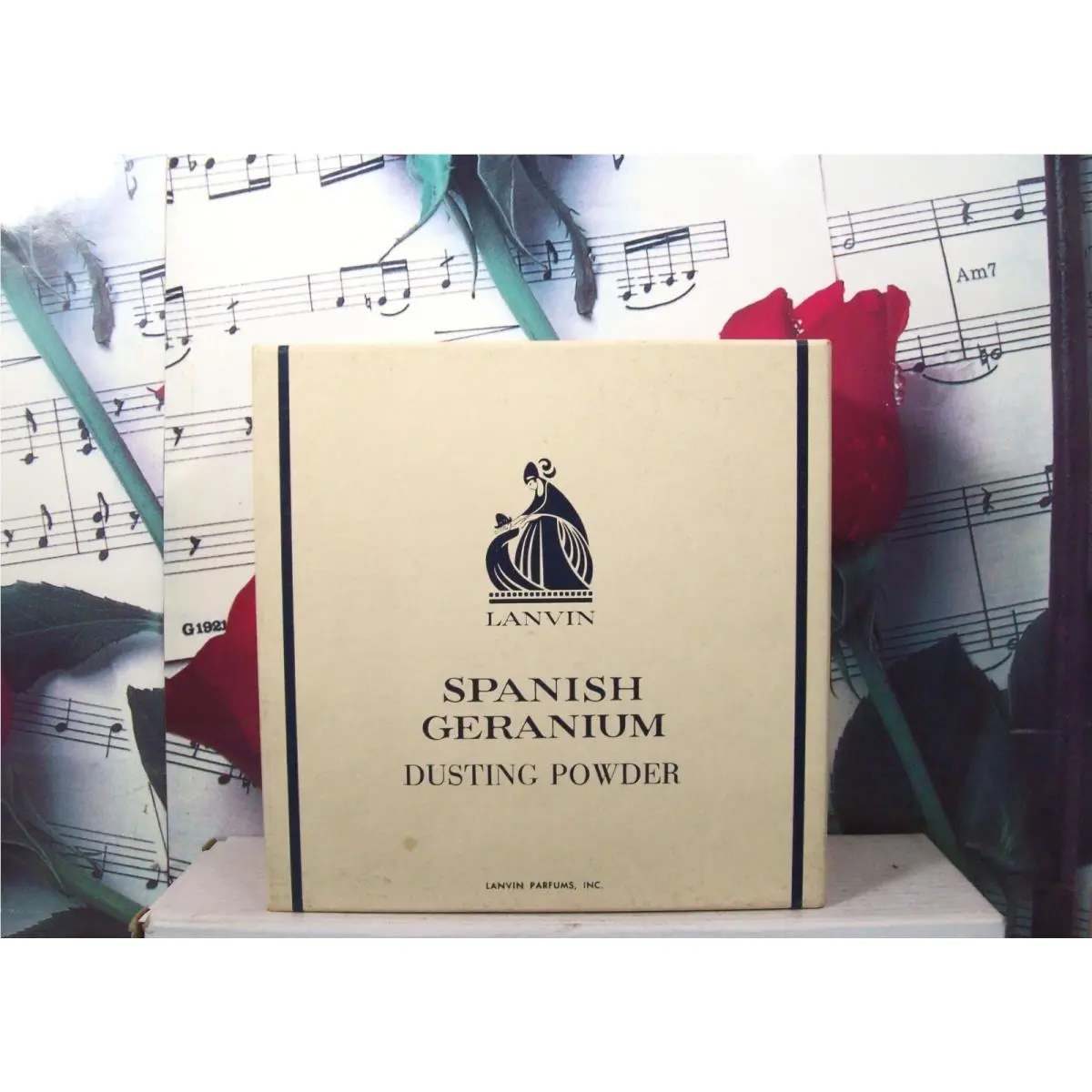 Spanish Geranium Dusting Powder 9.0 Oz. Vintage Lanv by Lanvin
