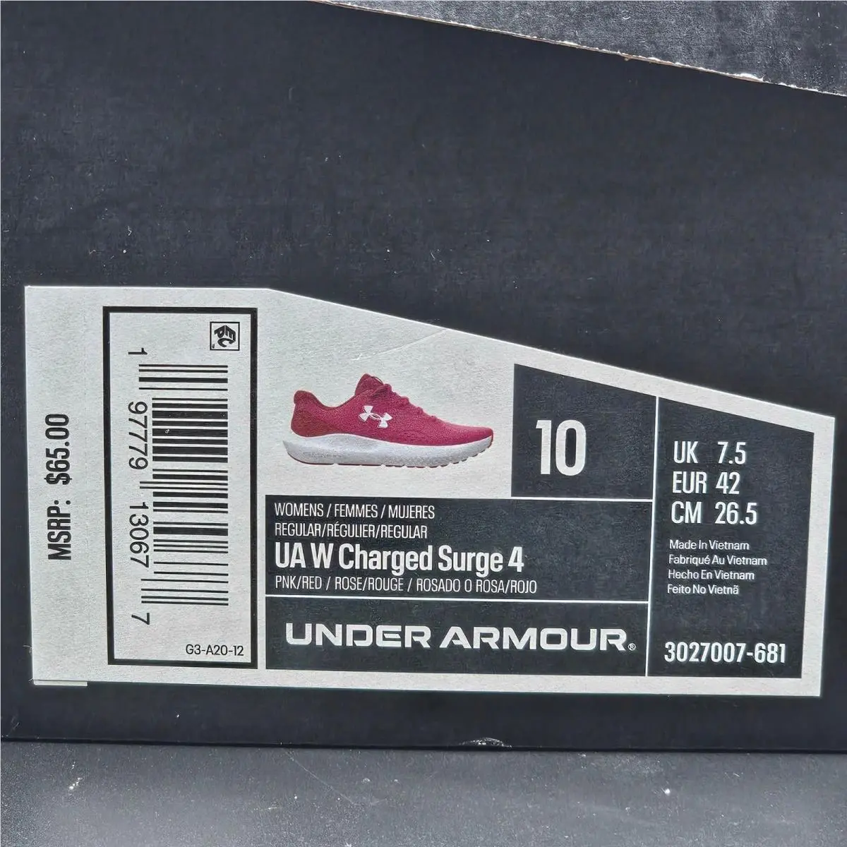 Under Armour shoes - Under Armour Charged Surge 4 - Pink 2
