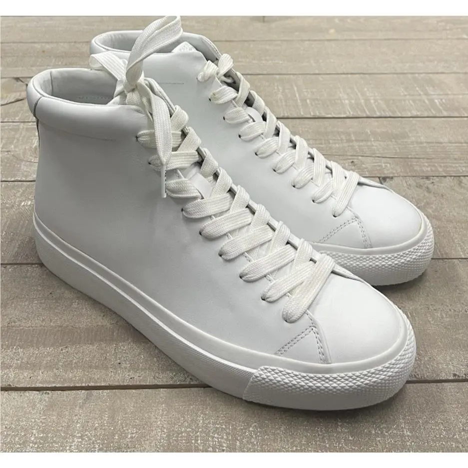 Rag Bone RB1 High Top Lace Up White Shoe Size 42 US 9