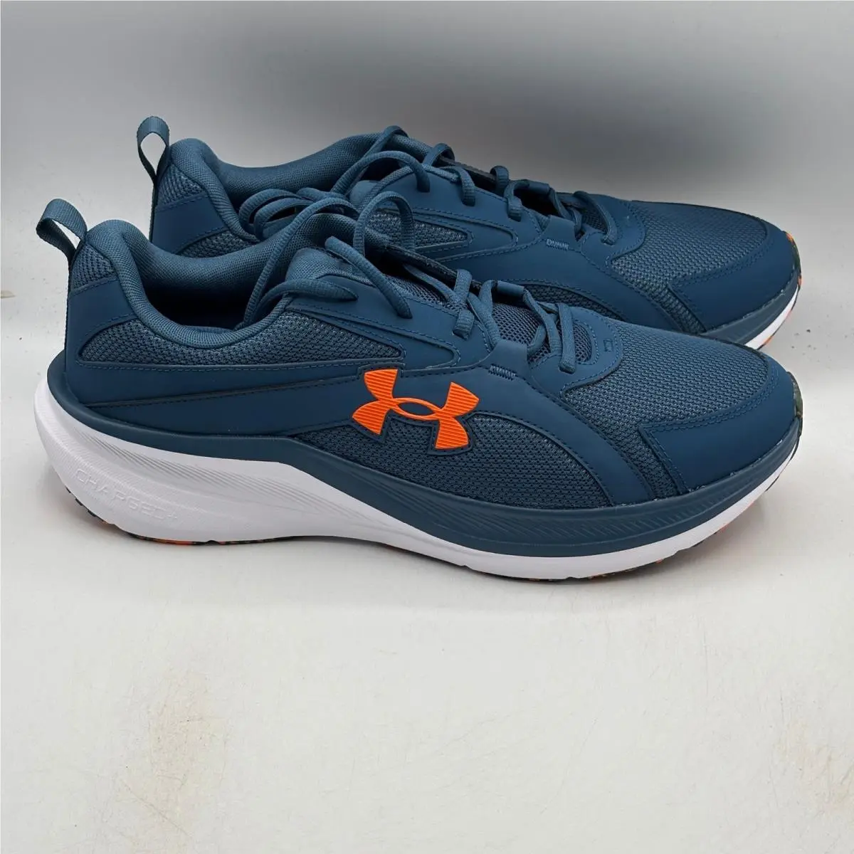 Under Armour UA Assert 11 Shoes Mens Size 13 Blue Orange Running 3027705-401
