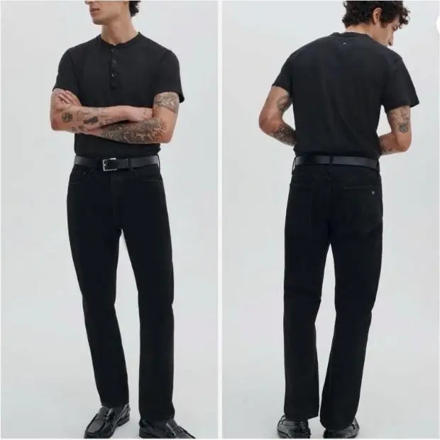 Rag Bone 2 Slim Fit Jeans Mens 33x32 Black RX0225F2OBL Stretch