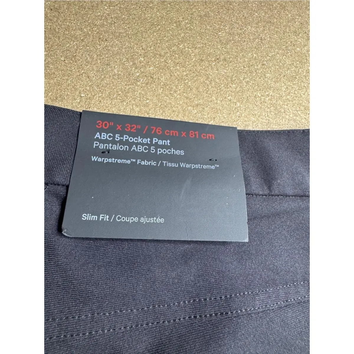 Lululemon clothing - ABC Slim-Fit 5-Pocket Pant 32L Warpstreme - Black 3