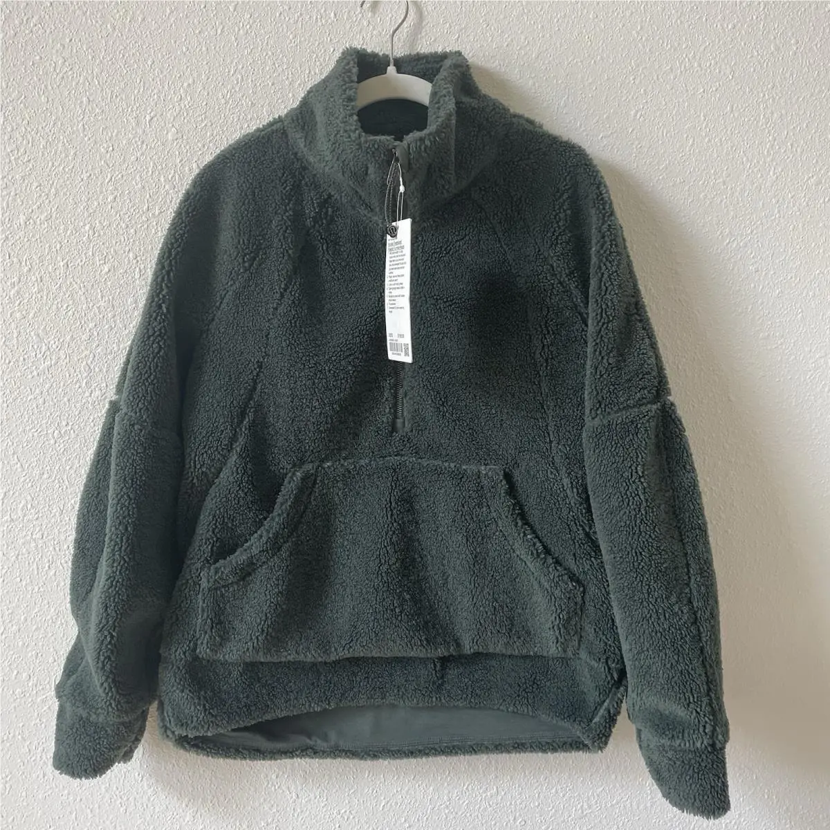 Lululemon Scuba Oversized Fleece Funnel Neck Smocked Spruce XS / Small Cozy