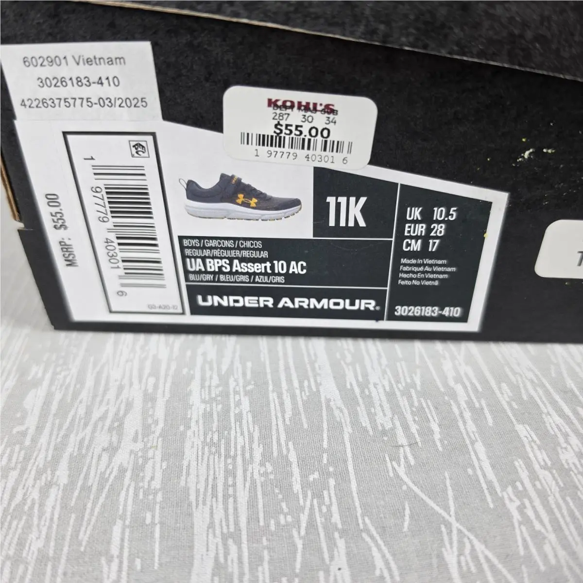 Under Armour shoes - Under Armour BPS Asset 10 AC - Blue 3