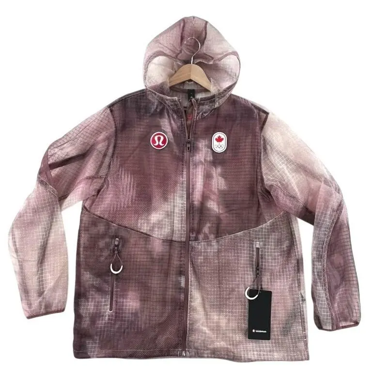 Lululemon Team Canada Olympic Translucent Hooded Jacket Medium