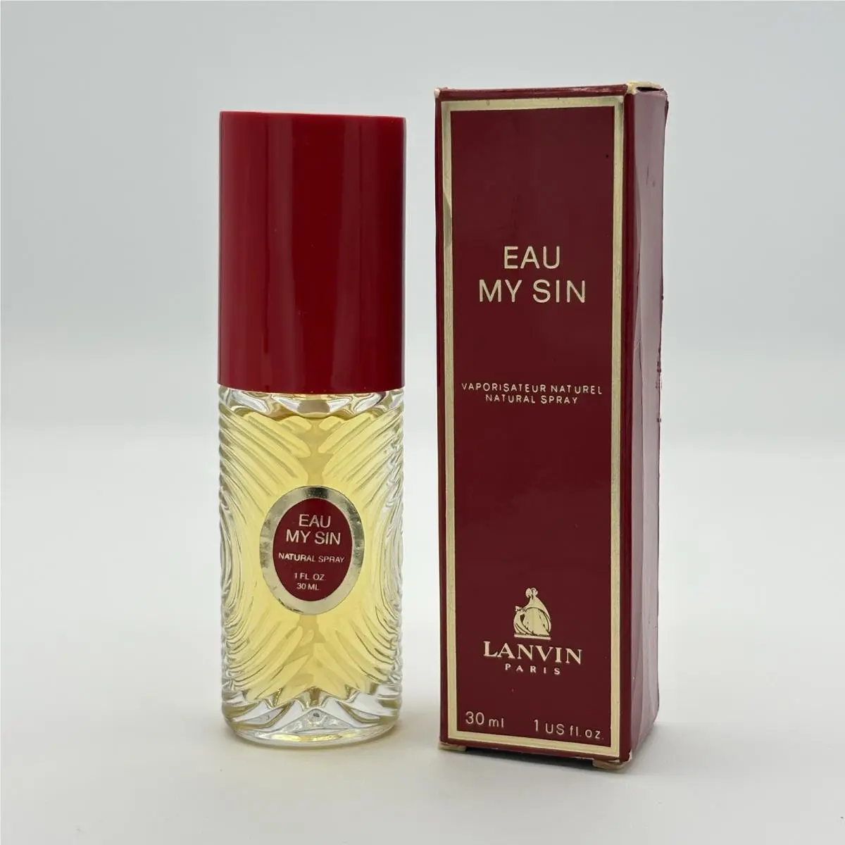 Vintage Lanvin Eau My Sin Edt Perfume Natural Spray 1oz 30ml SD Alcohol 39-C