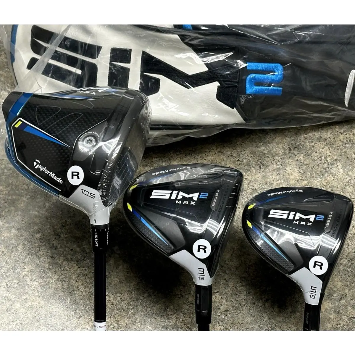 Taylormade SIM2 Max Set Driver 3-Wood 5-Wood Ventus Regular Flex RH